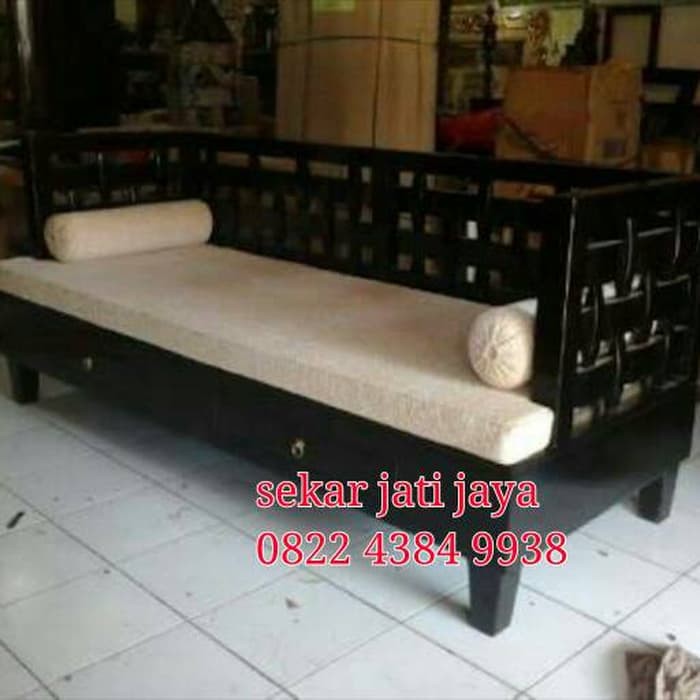 Kursi bale bale resban motif anyaman jati jepara include matras
