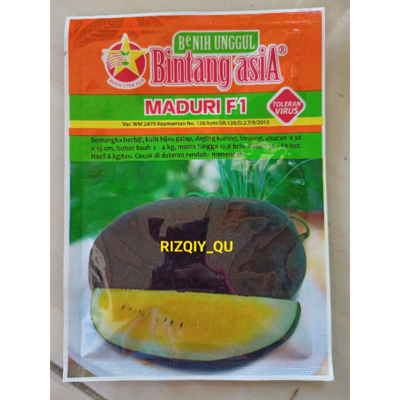 Maduri f1/BENIH SEMANGKA/SEMANGKA KUNING/BINTANG ASIA/20gram