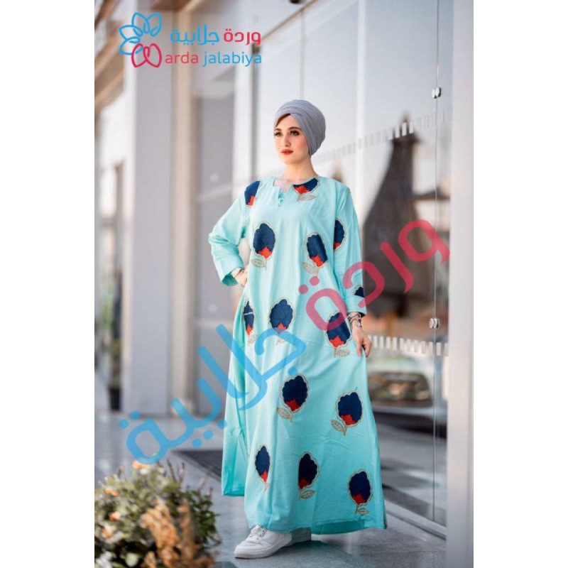 JALABIYA KATUN BORDIR SULAM ORI MESIR