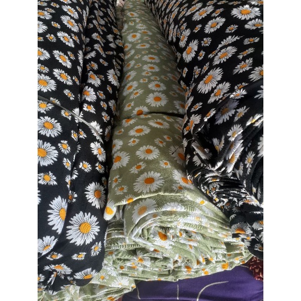 KAIN RAYON MOTIF BUNGA MATAHARI