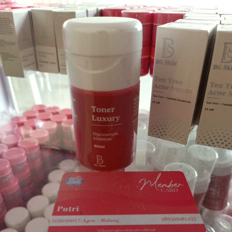 TONER LUXURY WHITENING BG SKIN ORIGINAL 100% BEAUTY GLOW BG SKINCARE