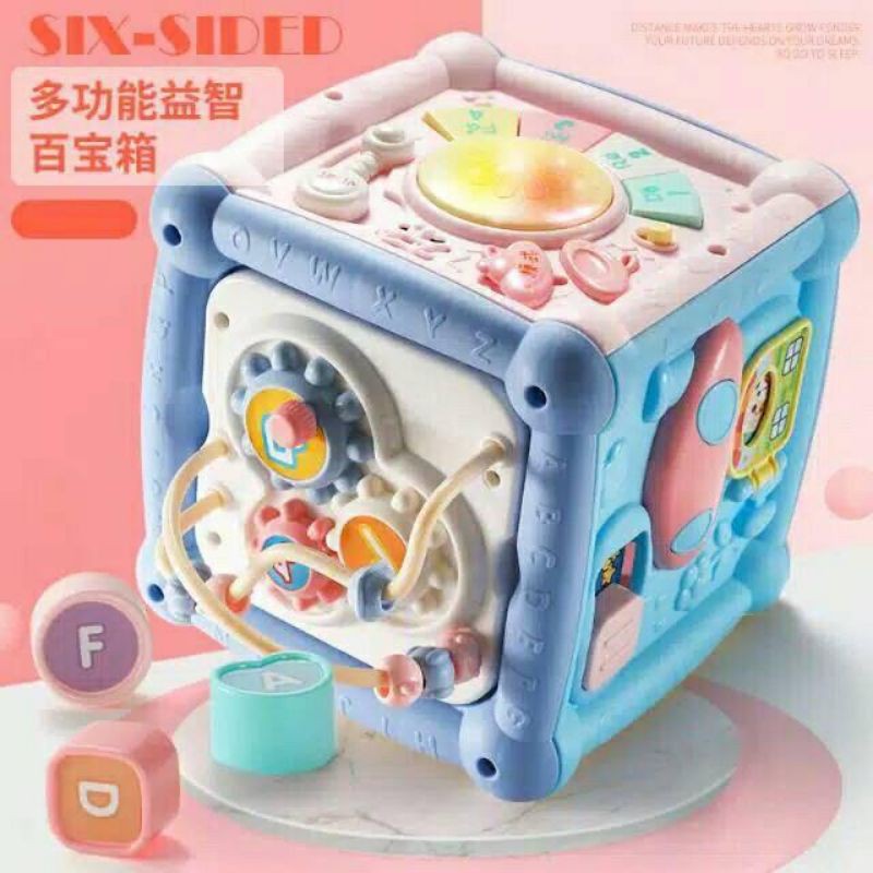 Mainan Edukasi Bayi Anak Kotak Lagu Musik Lampu Puzzle Rattle Baby Play Xylophone Kids Toys