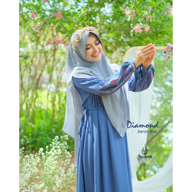 GAMIS DIAMOND SET KHIMAR ORI MECCADINA sz XL ❌Sold Out dioffline❌