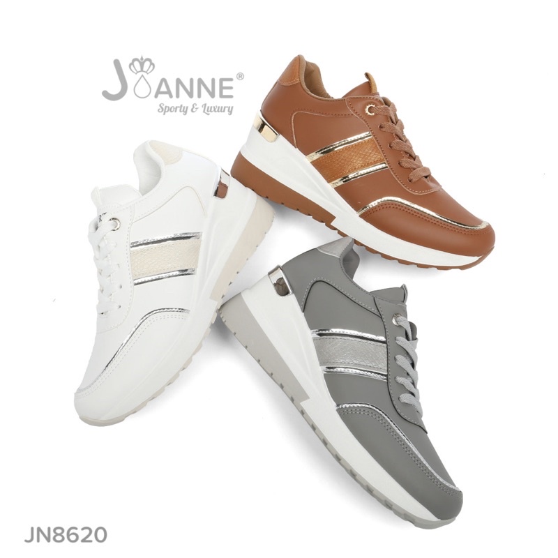 RESTOCK! [ORIGINAL] JOANNE Sporty Wedges Sneakers Shoes Sepatu Wanita #JN8620