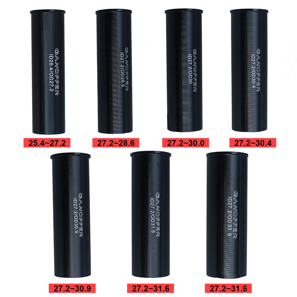 Lanfy Mengurangi Lengan 31.8/33.9/34.9/36 22.2/25.4/27.2/28.6 Sepeda Jalan Kompatibilitas Yang Kuat Tabung Pelana Konversi Post Tube Adapter Seat Tube Reducer