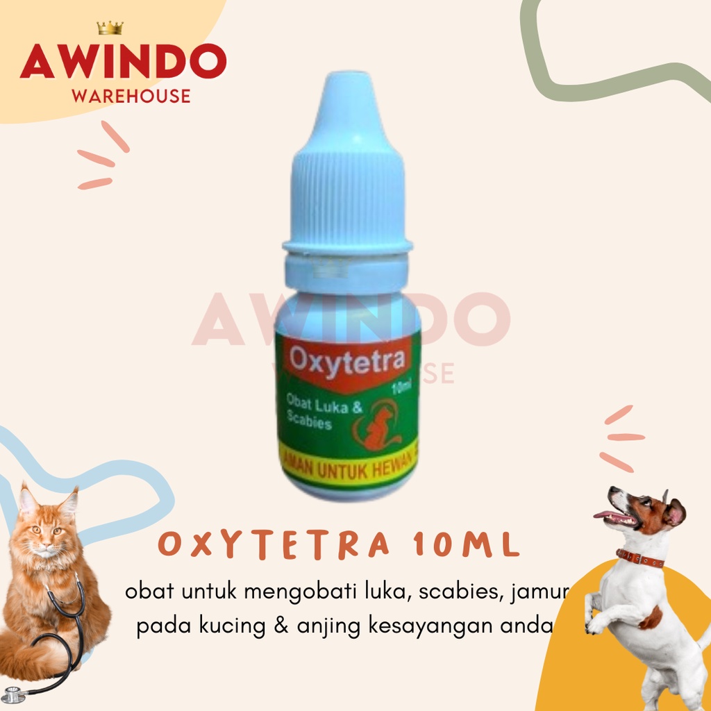 OXYTETRA TETES - Obat Luka Scabies Jamur Kucing Anjing