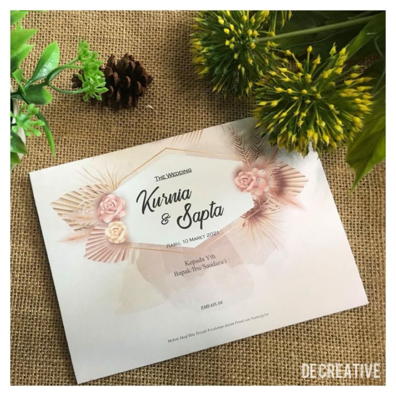 UNDANGAN PERNIKAHAN MURAH KMB APL 04