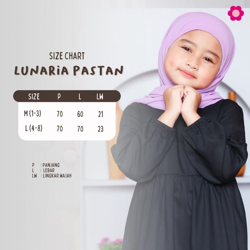 Pastan lunaria/hijab anak