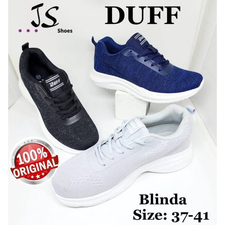 DUFF BLINDA - SEPATU SNEAKERS TALI WANITA DEWASA MERK DUFF