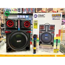 Speaker GMC 897R Bluetooth Portable 8 inch Pairing free Mic Wireless new model