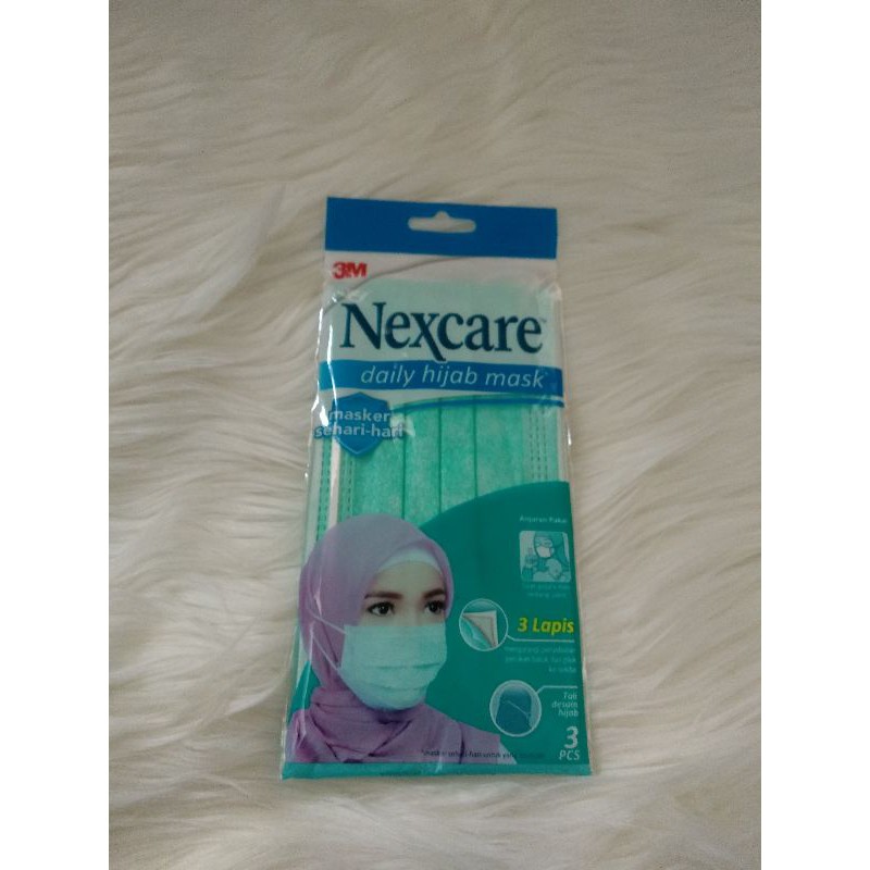 masker hijab hijau/masker hijab/masker/masker dewasa/masker hijab