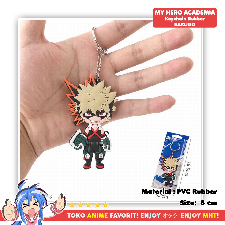 Gantungan Kunci Karet Boku no Hero Academia Bakugou Katsuki Nendo Pose