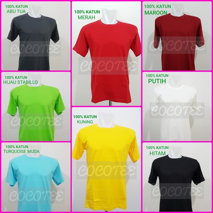 ELPITI KAOS POLOS JUMBO SIZE / BIG SIZE KATUN COMBED 20S 5XL / XXXXXL EXCLUSIVE