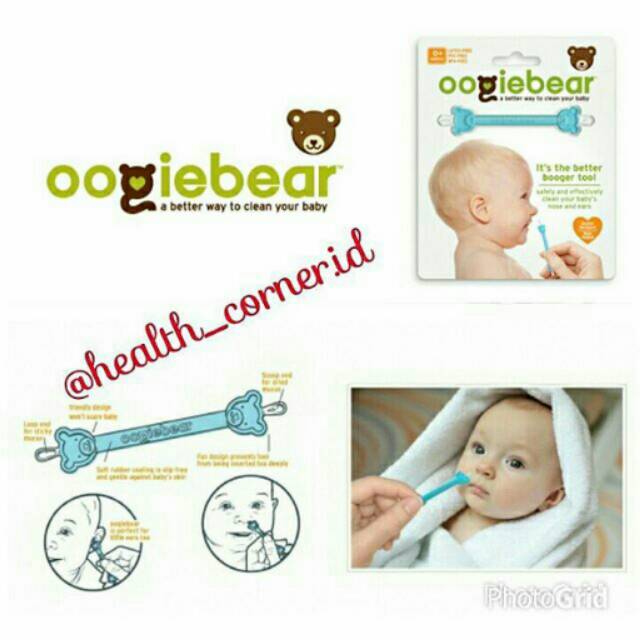 Oogiebear-Brite / Oogie Bear / Boogertool Nose &amp; Earpick Cleanser / Pembersih Hidung dan Telinga Bayi