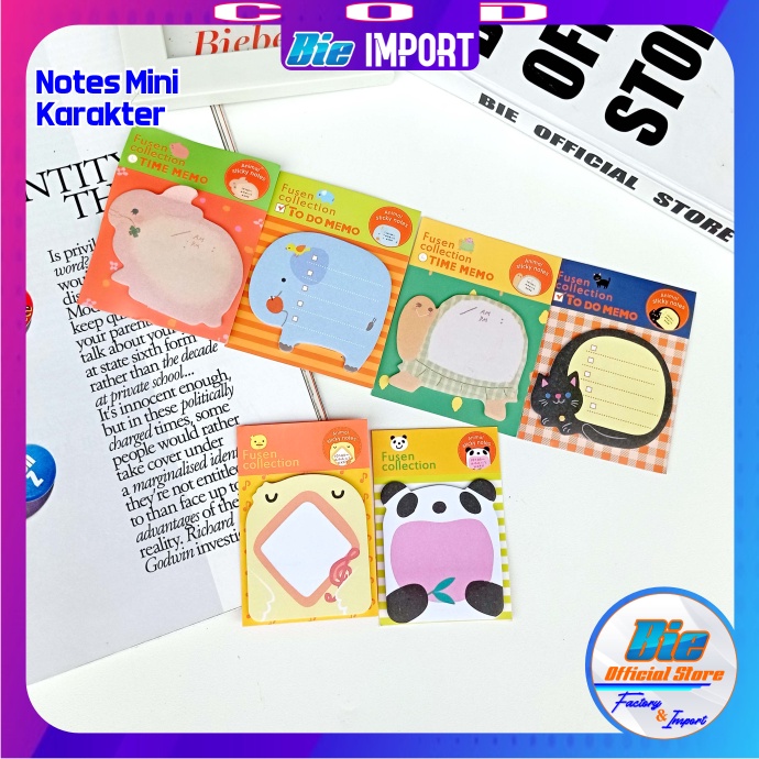 Memo Notes Karakter Mini Impor Best Seller