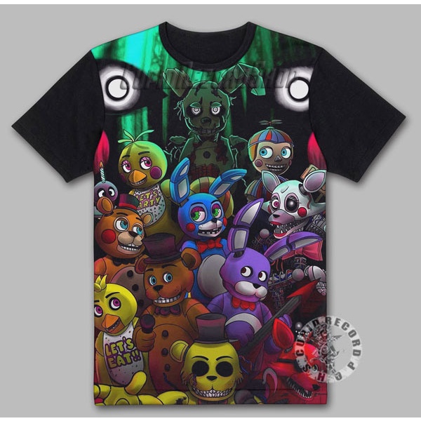 Baju FNAF Kaos Game Freddy Fazbear 3D 10236 DWS