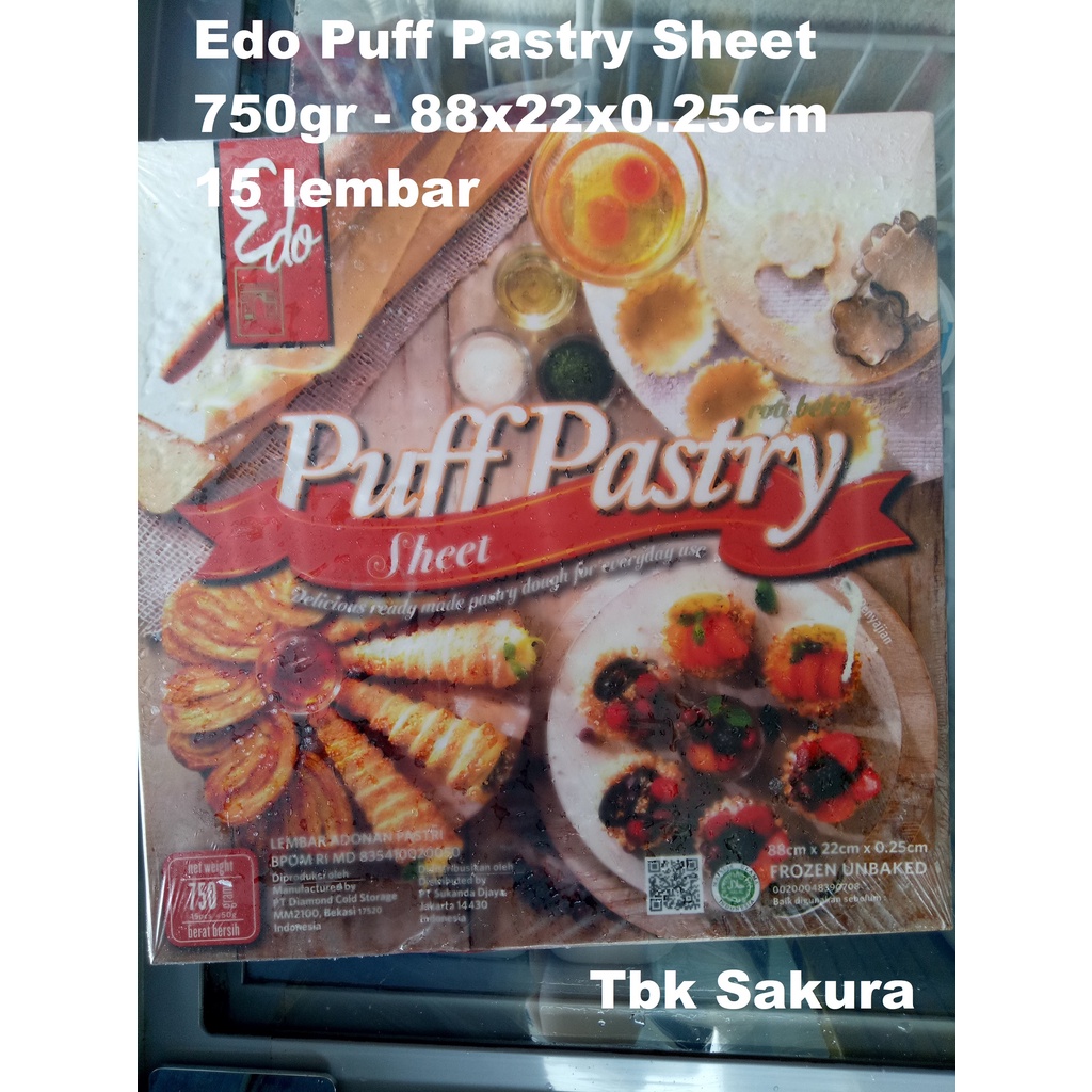 

Edo Puff Pastry Sheet 750gr (Instant Palembang)