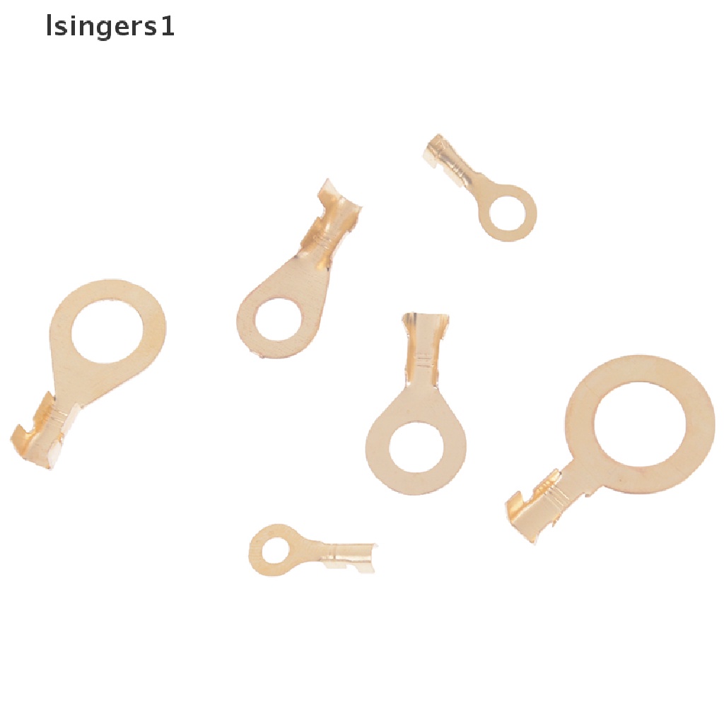 (lsingers1) 150 Pcs Ring Kuningan Konektor Kabel Terminal M3 M4 M5 M6 M8 M10