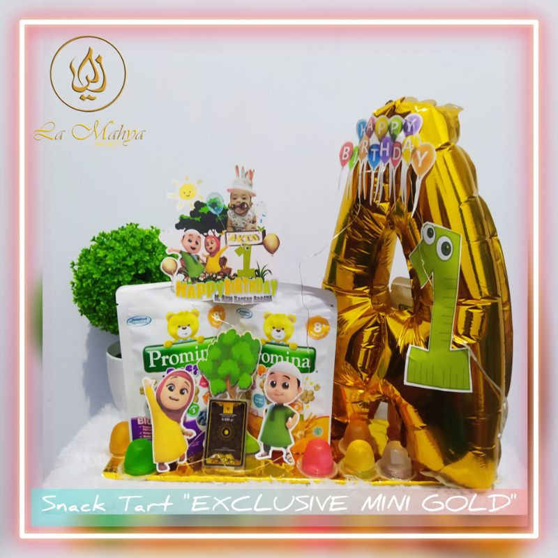 

Tart Snack Kado Unik Ulang Tahun Anak/Teman/Spesial Exclusive Minigold