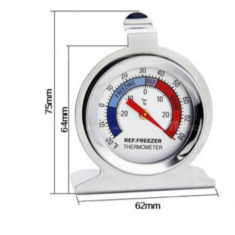 Termometer Kulkas Freezer Lemasi Es Pendingin