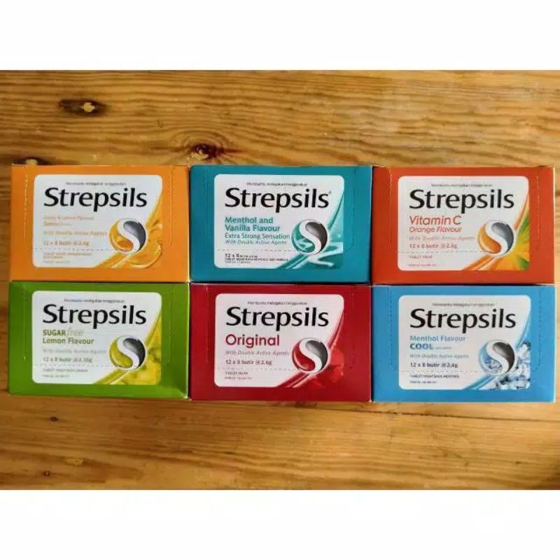 Strepsils Permen 1 Strip Isi 8 Butir