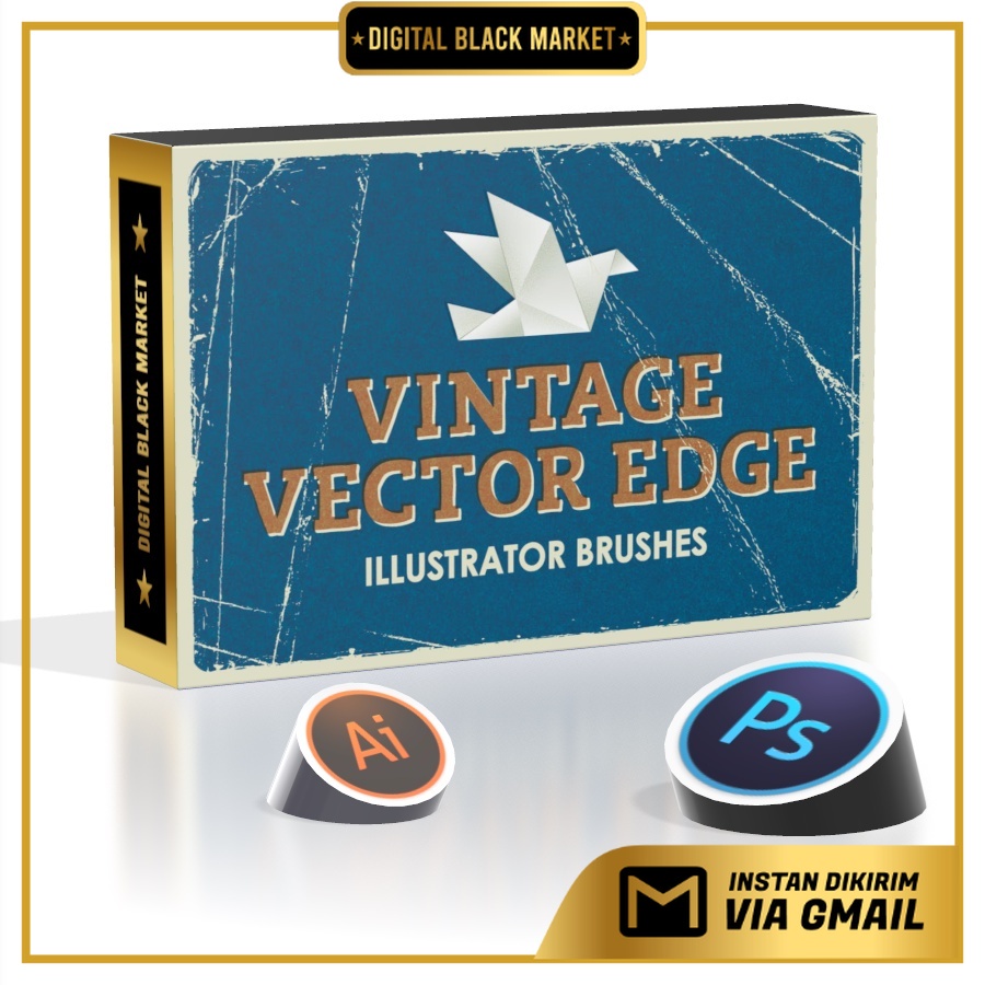 Vintage Vector Edge Brushes