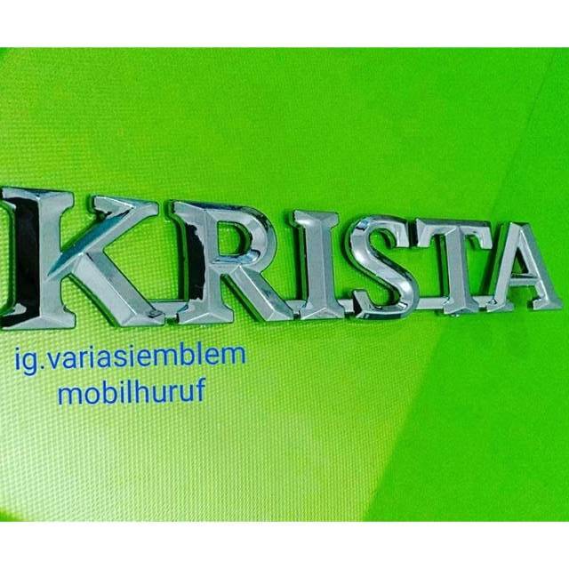 Emblem logo kijang KRISTA ukuran original bagasi toyota kijang