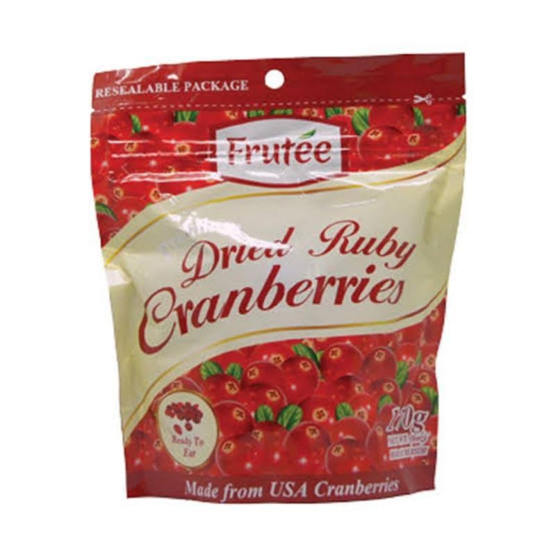 

frutee dried Ruby cranberries 170 gr