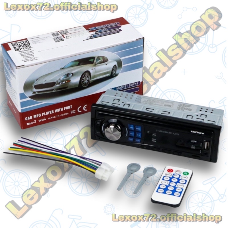 Taffware Tape Audio Mobil MP3 Player Bluetooth Wireless Receiver 12V - MP3-S210L - Black