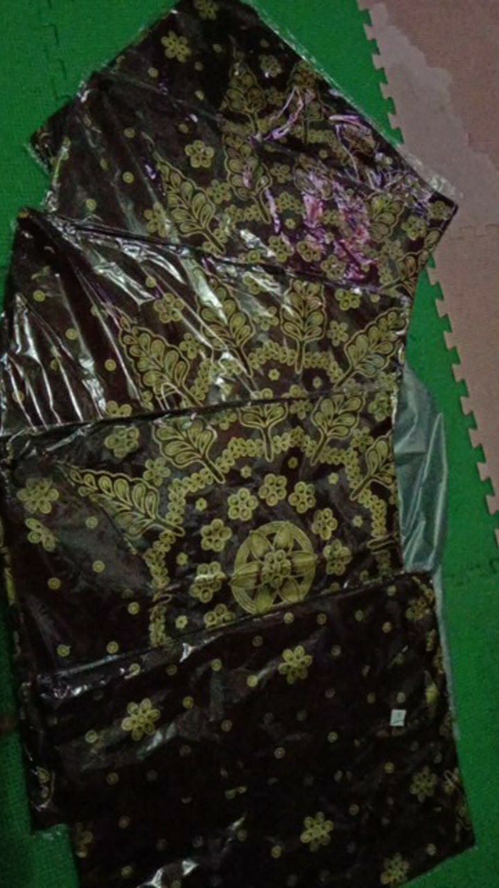 Batik Couple Keluarga Terkini Sania Ruffle Ori Ndoro Jowi Dnt Motif Matahari Hitam