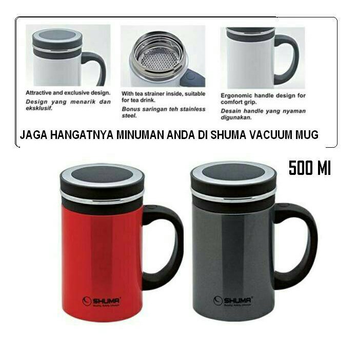 Shuma Mug/Vacuum Mug Stainless Steel 500ml