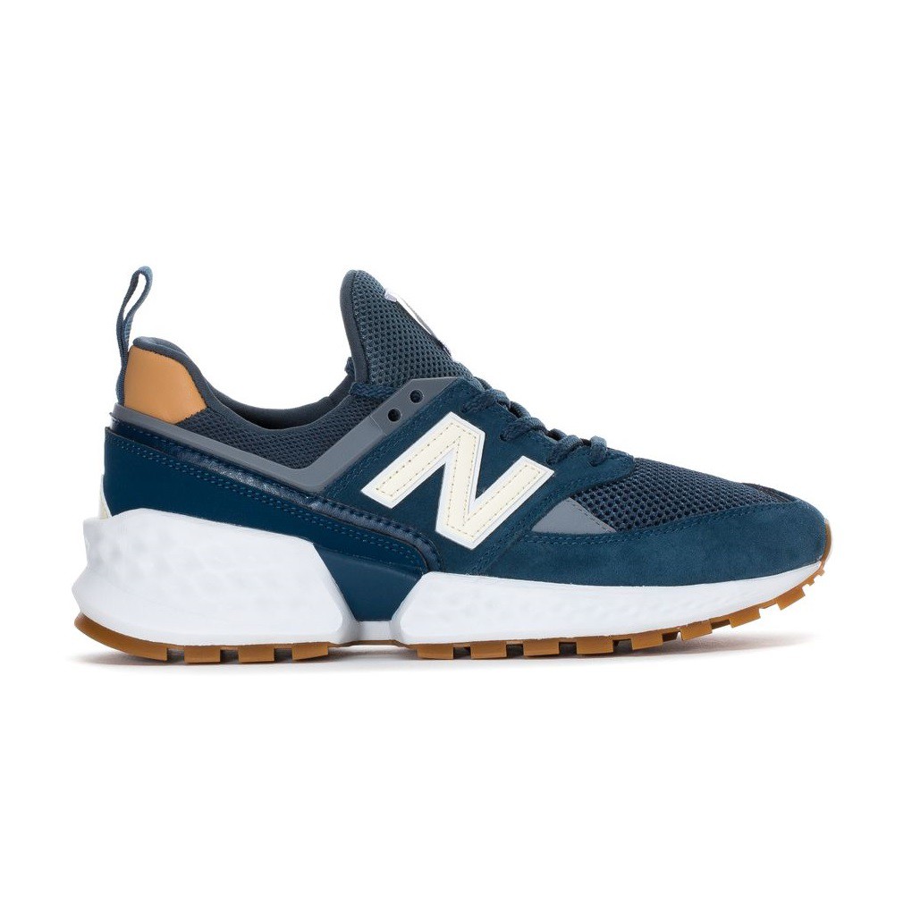 Sepatu New Balance Fresh Foam 574s V2 WS574JSD Blue Gumsole Sneakers Sporty Casual Original 100%