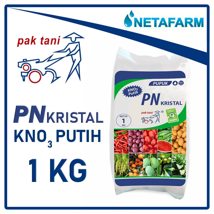 Pupuk KNO3 Putih PN Kristal PAK TANI Kemasan Original 1KG - 1pcs