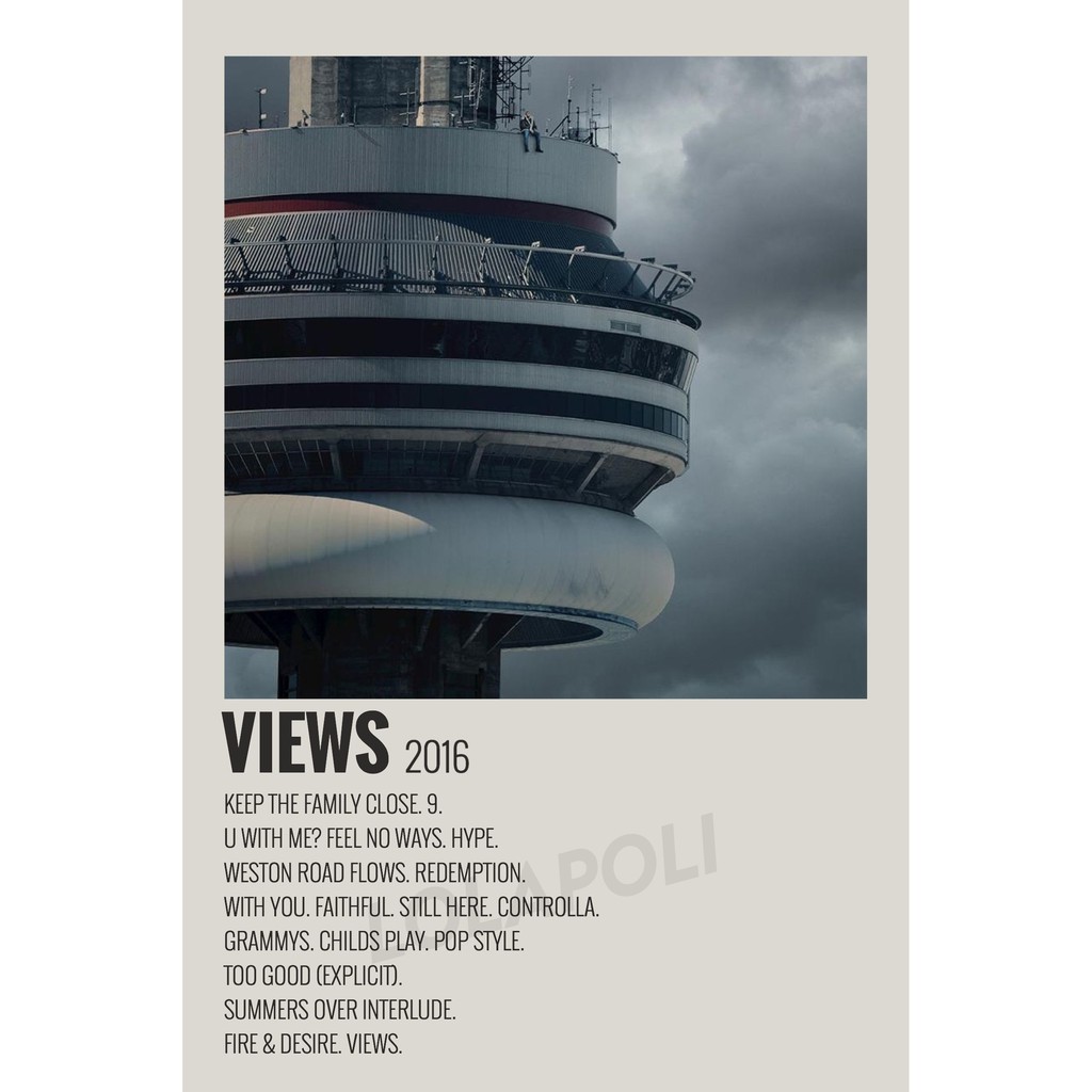 Poster Cover Album Views - Drake