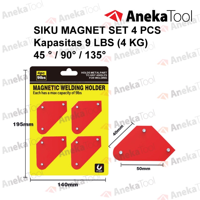 Siku Magnet Las  isi 4 Pcs Mini Set / Magnetic Welding Holder 4 Pcs