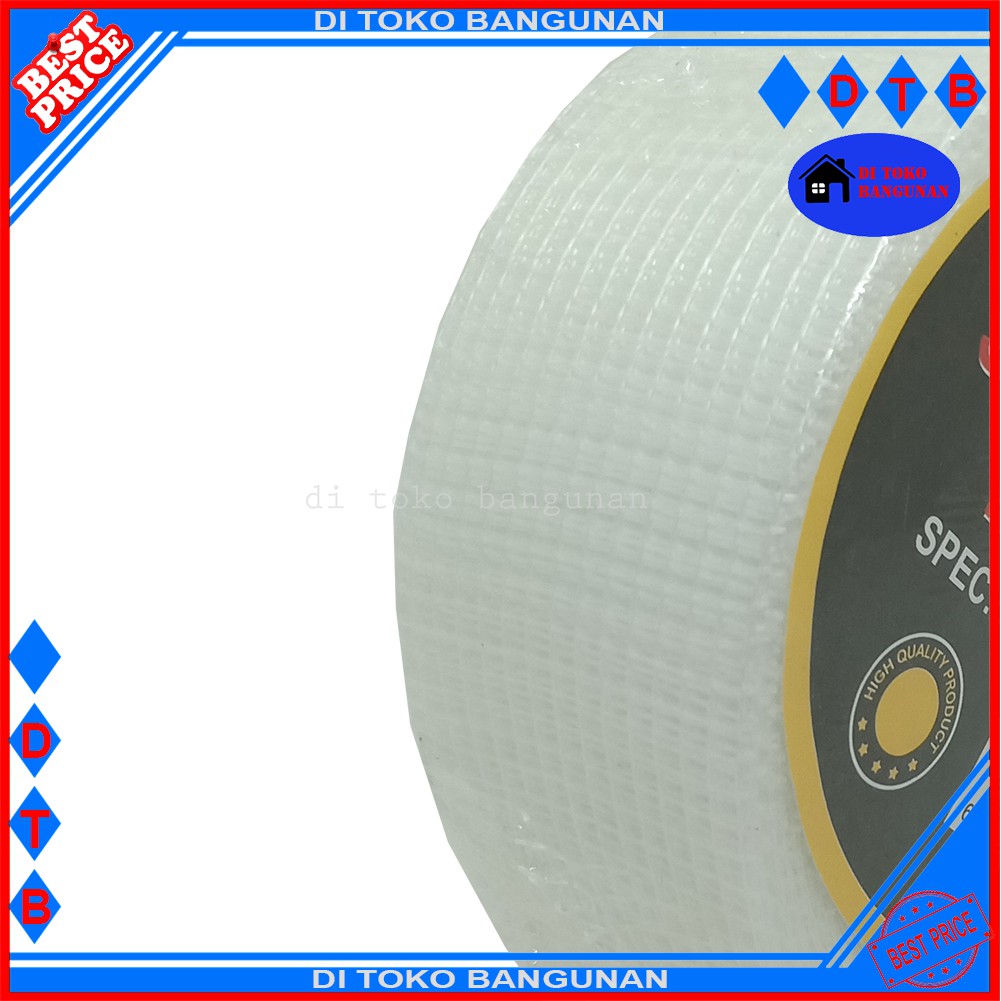 Lakban Gypsum Gipsum Fiberglass Tape 2&quot; Inch Kain Kasa Tebal