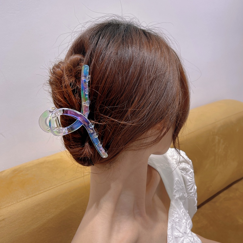 AY(CN) Ifyou Jepit Rambut Bentuk Persegi Transparan Untuk Wanita