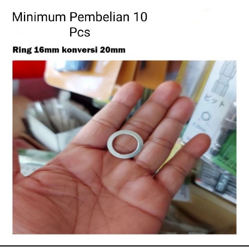 Ring Mata Potong Gerinda 16mm Konversi Lubang 20 mm-Minimum Pembelian 10 Pcs