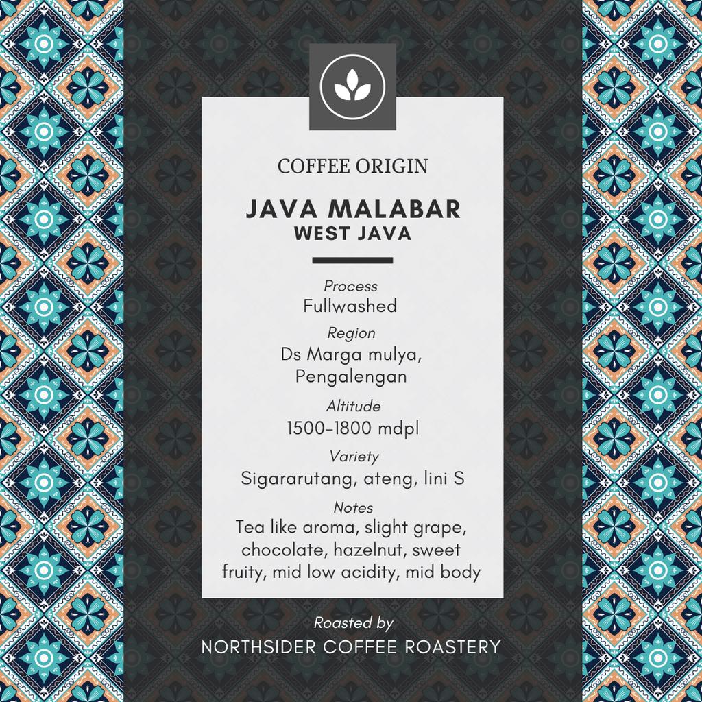 BIJI KOPI ARABIKA JAVA MALABAR FULLWASHED - 100GR NORTHSIDER COFFEE