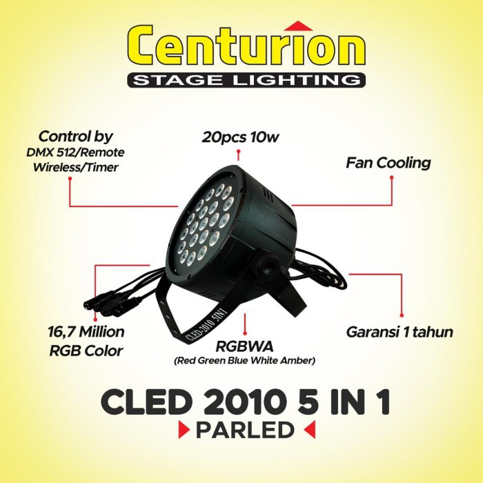 Centurion Parled CLED 2010 5 in 1 /Stage Lighting