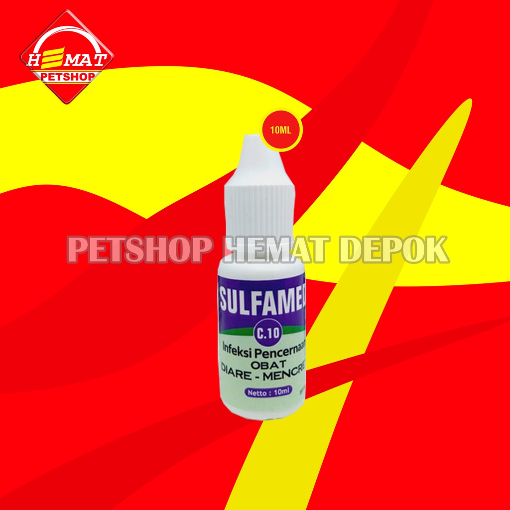 Sulfamed Obat Diare Mencret Kucing Anjing 10ML