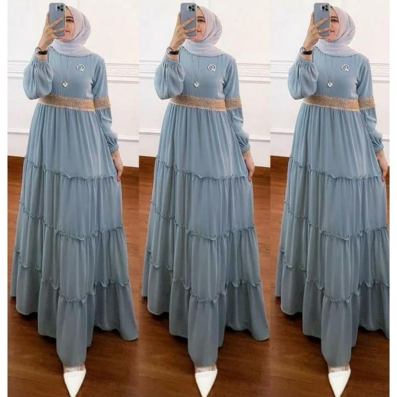 Rara dress maxy gamis muslim fashion wanita