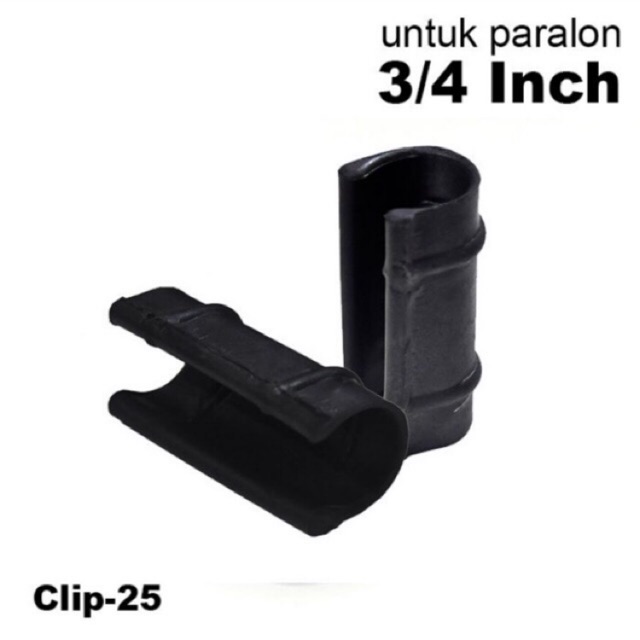 Clip Klip Plastik Uv Screennet Paranet Ukuran Pipa Pvc 3/4” Inch Hitam Doft Utk Green House Hidropon