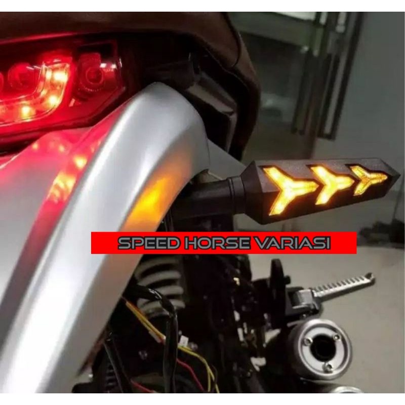 Lampu Led sein running senja biru kuning model Lamborghini Universal