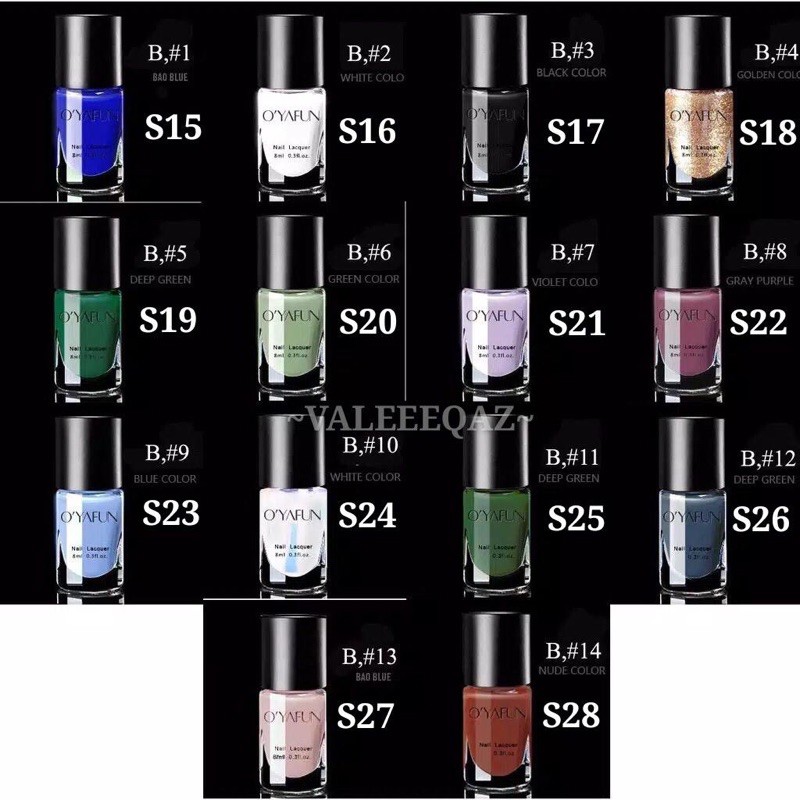 KUTEK GEL PEEL OFF OYAFUN HALAL MUSLIMAH NAIL POLISH