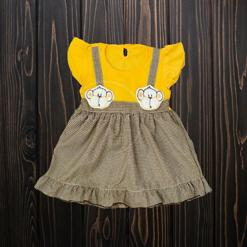dress bayi baju bayi perempuan 0-12bln rok anak planet kidz setelan baju monyet