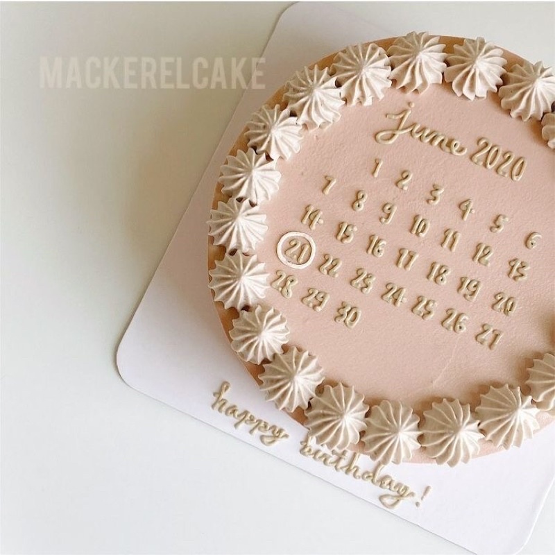 Calender Cake - Kue Tema Kalender - Kue Kalender Kekinian - Calender Birthday Cake - Kue Ulang Tahun Tema Kalender Korean Style - Kue tart ala korea - buttercream birthday cake custom cake