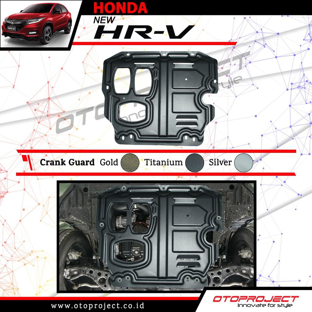 Crank Guard HRV Cover Pelindung Kolong Bawah Mobil HRV