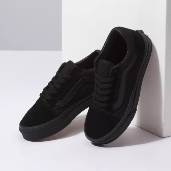 NEW Sepatu Anak Vans Oldskool Terbaru Sepatu Sneakers Pria Wanita Full Black