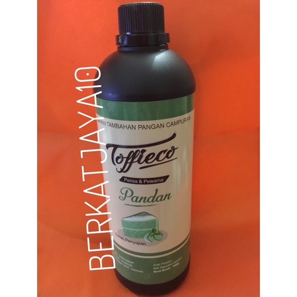 Toffieco Pandan Perisa dan Pewarna Pasta Essence botol 1 kg